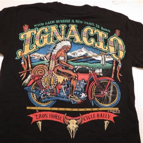 IGNACIO IRON HORSE MOTORCYCLE RALLY BIKER INDIAN TEE … - Gem