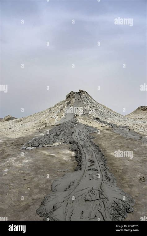 AZERBAIJAN-QOBUSTAN, MUD VOLCANOES Stock Photo - Alamy