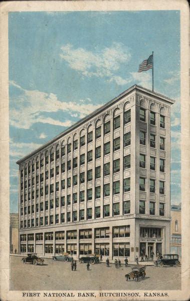 First National Bank Hutchinson Ks Postcard