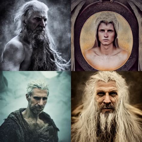 Male God Svarog Portrait Slavic Mythology Ethereal Stable