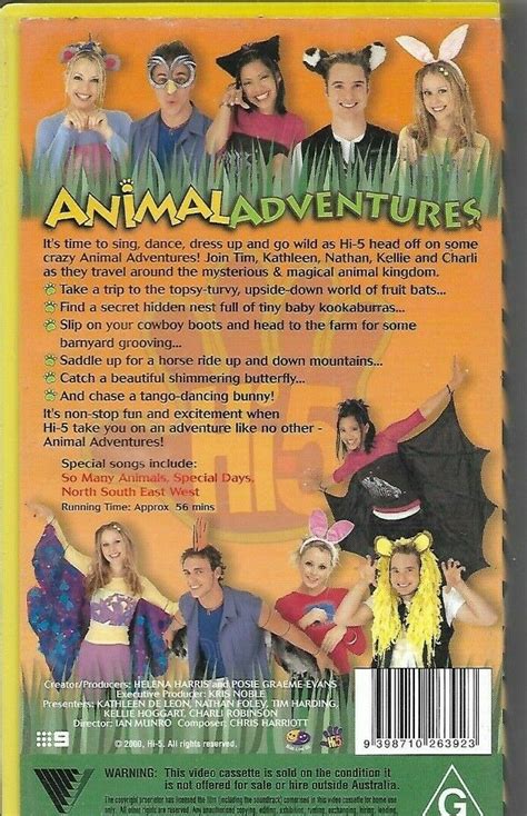 Hi 5 Animal Adventures Vhs Video Tape Near New Ebay