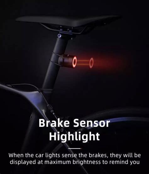 Rockbros Q3 Smart Taillight With Motion Brake Sensor Sports Equipment