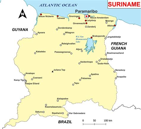 Map - This is the Map of Suriname! | Facebook
