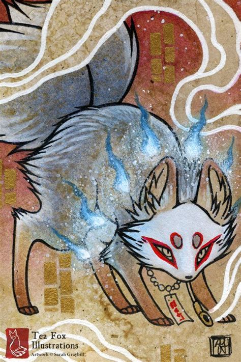 Smoke 6 Kitsune Fox Yokai Magic Japanese Asian Style 4x6 Glossy