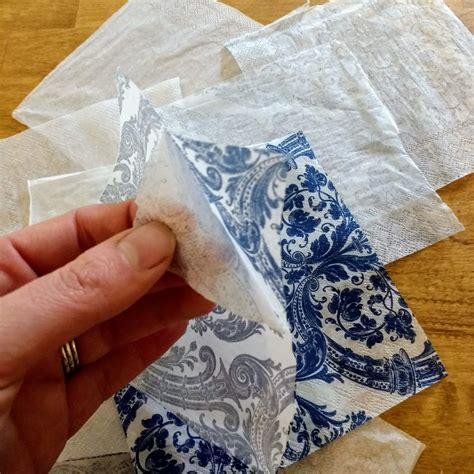 Decoupage Vases With Napkins Blue And White Chinoiserie Vase Inspired