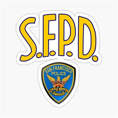 "SFPD San Francisco Police Department" Sticker for Sale by enigmaticone ...