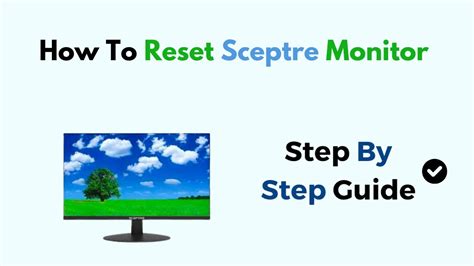 How To Reset Sceptre Monitor Youtube