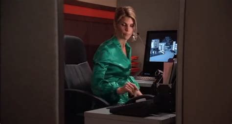 Ladies In Satin Blouses Lori Loughlin Green Satin Blouse