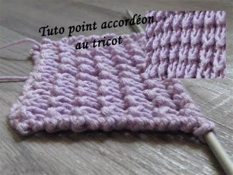 Tuto point accordéon point de tricot en relief facile se réalise avec