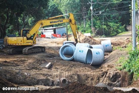 Alcaldía de Managua supervisa proyecto de mejoramiento vial y drenaje