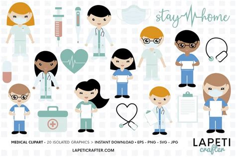 Cute Medical Assistant Clipart