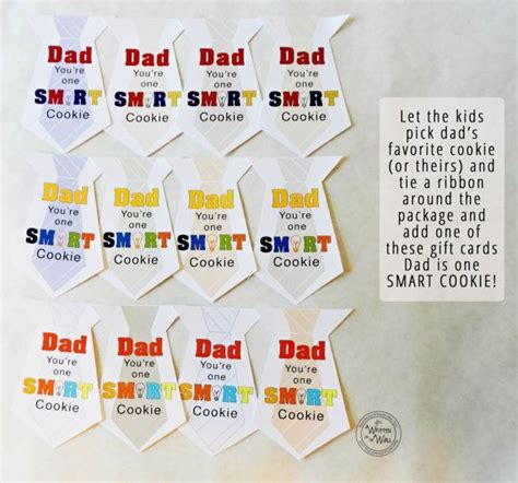 Dad Youre One Smart Cookie Cookies For Dad T Tags For Dad