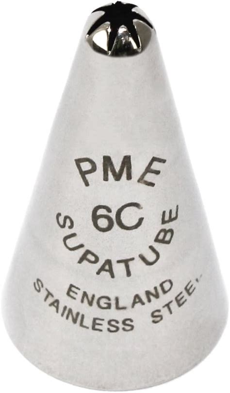 AmazonPme 6c Closed Star Supatube Stainless Steel Icing Piping