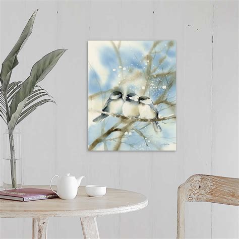 Three Chickadees Wall Art Canvas Prints Framed Prints Wall Peels Great Big Canvas