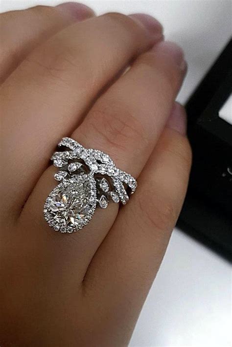 22 Ideas For Pear Shaped Engagement Rings With Wedding Bands Home