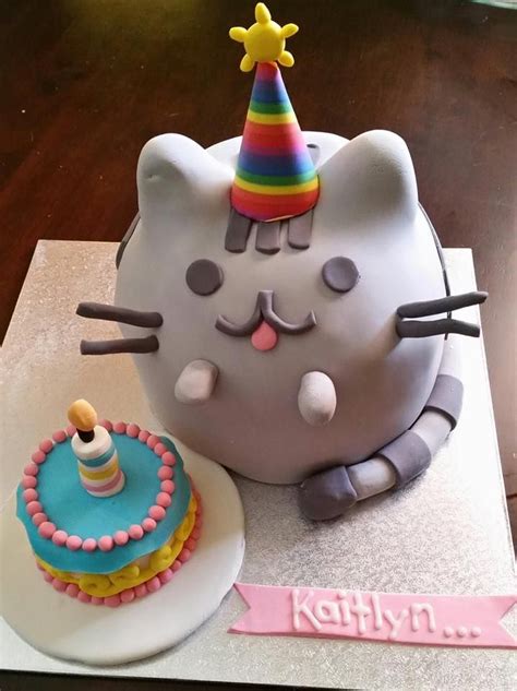 Pusheen cat cake | Pusheen cakes, Cupcake cakes, Kitten cake