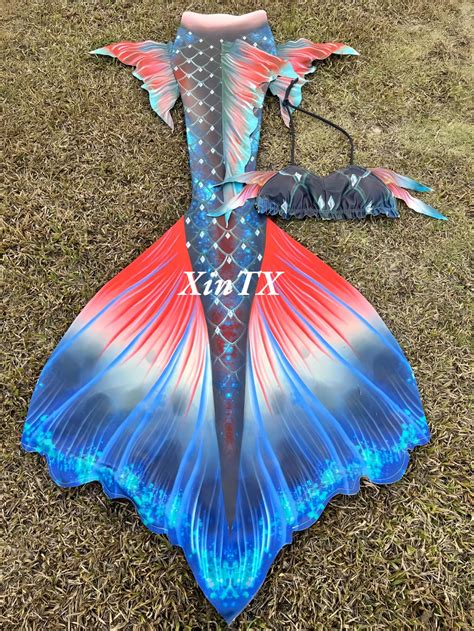 SeaSculpt Elegance Bikini Woman Mermaid Tails Sand Diving Model