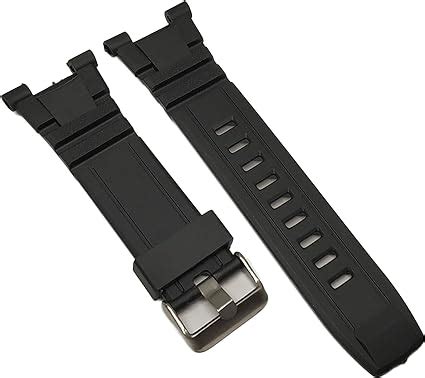 G Silicone Black Rubber Replacement For Armitron Watch Band Strap