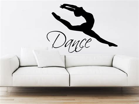 Dance Wall Decal Vinyl Sticker Decals Ballet Dancing Ballerina Etsy