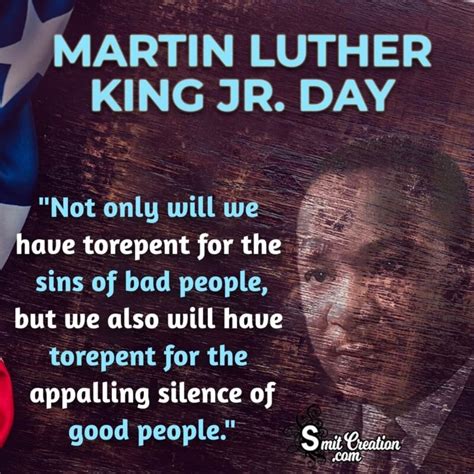 Martin Luther King Jr. Day Quote Photo - SmitCreation.com