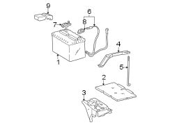 Toyota Highlander Hybrid Limited Battery Hold Down