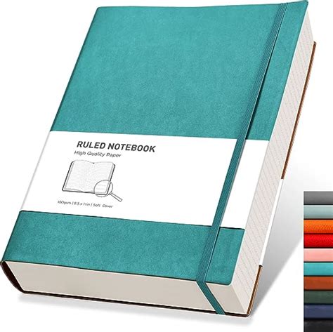 RETTACY A4 Lined Notebook College Ruled Thick Journal Extra Large