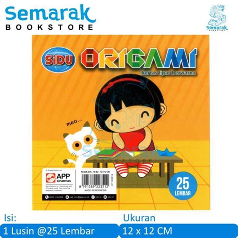 Jual Sinar Dunia Sidu Origami Kertas Lipat Berwarna X Cm Lusin