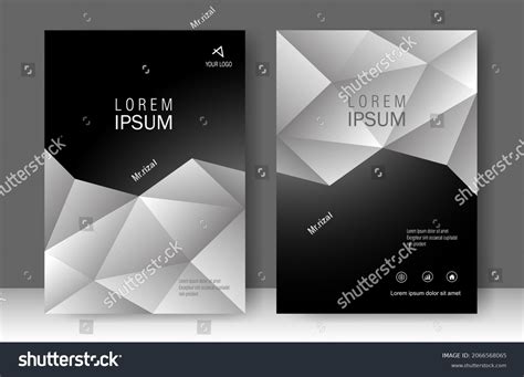 Black White Book Cover Design Modern Stock Vector (Royalty Free ...