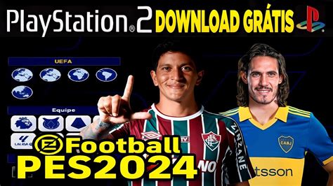 Pes 2024 Ps2 Iso Efootball Atualizado Download GrÁtis Youtube