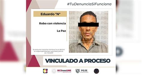 Por Robo Con Violencia Obtiene Vinculan A Proceso A Guadalupe “n