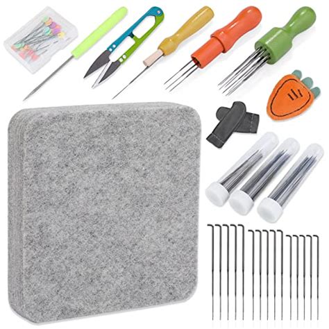 Needle Felting Pad 122 Pcs Needles Felting Tools 3 Sizes Felting