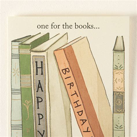 Uncommon Goods | One for The Books Birthday Card | Cards