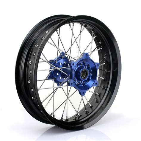 BIKINGBOY 3 5 17 MX Supermoto Rear Wheel Rim Hub 36 Spokes For Yamaha