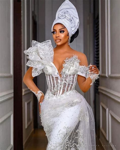 Gorgeous Igbo Bride Inspiration Omastyle Bride Lace Gown Styles