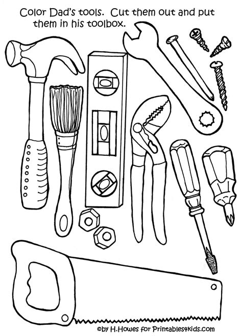 Tool Coloring Pages To Download And Print For Free