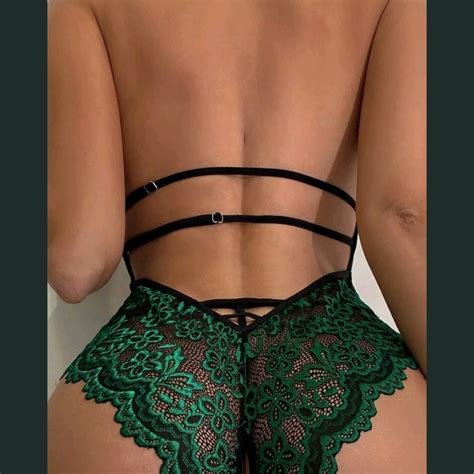 Flaunt Your Curves In This Green Full Bodysuit Drsex