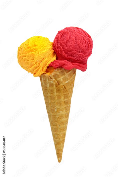 Red And Yellow Ice Cream Stock Photo Adobe Stock