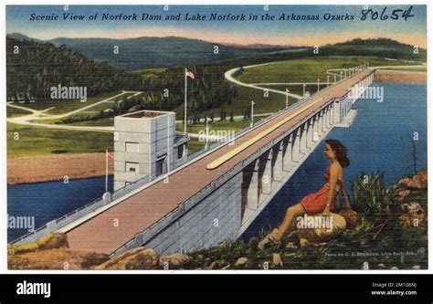 Scenic View Of Norfolk Dam And Lake Norfolk In The Arkansas Ozarks