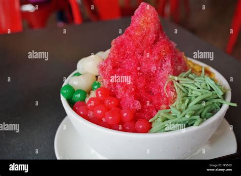 Ais Kacang Abc A Colorful Malaysian Dessert Made Of Shaved Ice