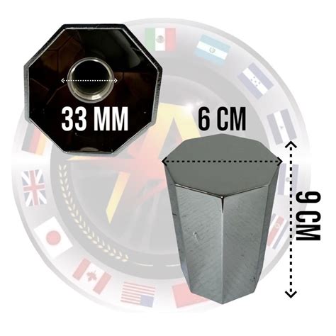 Capuchón Para Tuerca Unemon Octagonal Corto De Rosca 10 Piezas