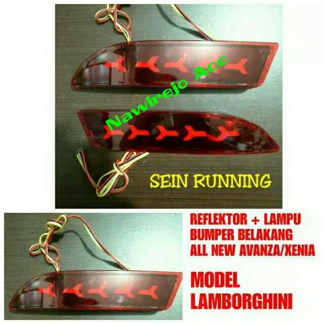 Jual Lampu Reflektor Bumper Belakang All New Avanza Xenia Up Model