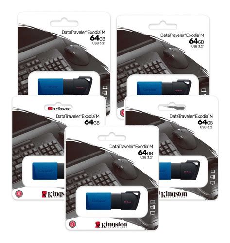 Kit 25 Memorias Usb Kingston 64gb Dtxm 64 3 2 Data PSA COMPUTO Y