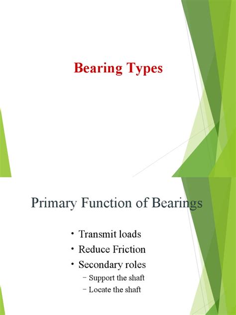 Bearing Types | PDF | Bearing (Mechanical) | Physical Sciences