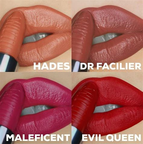 Colourpop Disney Villains Lipstick Swatches