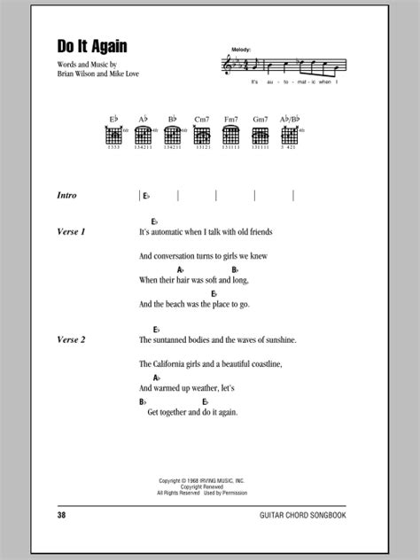 Do It Again by The Beach Boys - Guitar Chords/Lyrics - Guitar Instructor