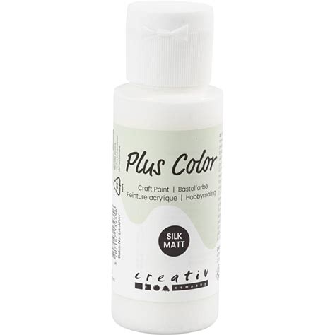 Plus Color Hobbymaling Hvid Ml Fl Varenr Cchobby