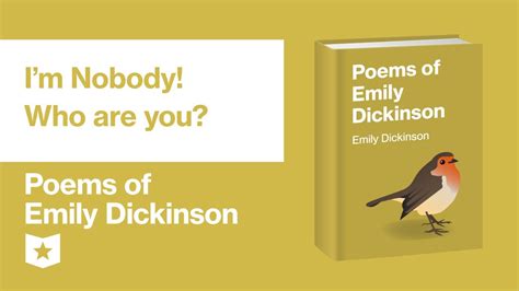 Poems Of Emily Dickinson I M Nobody Who Are You Youtube