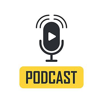 Flat Icon Of Podcast Microphone For Audio Interviews Vector Audio