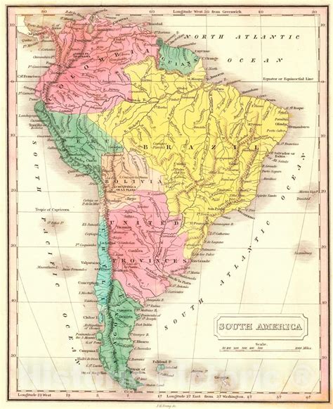map of the us 1830 10