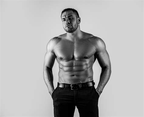 Premium Photo Muscular Sexy Man With A Naked Torso